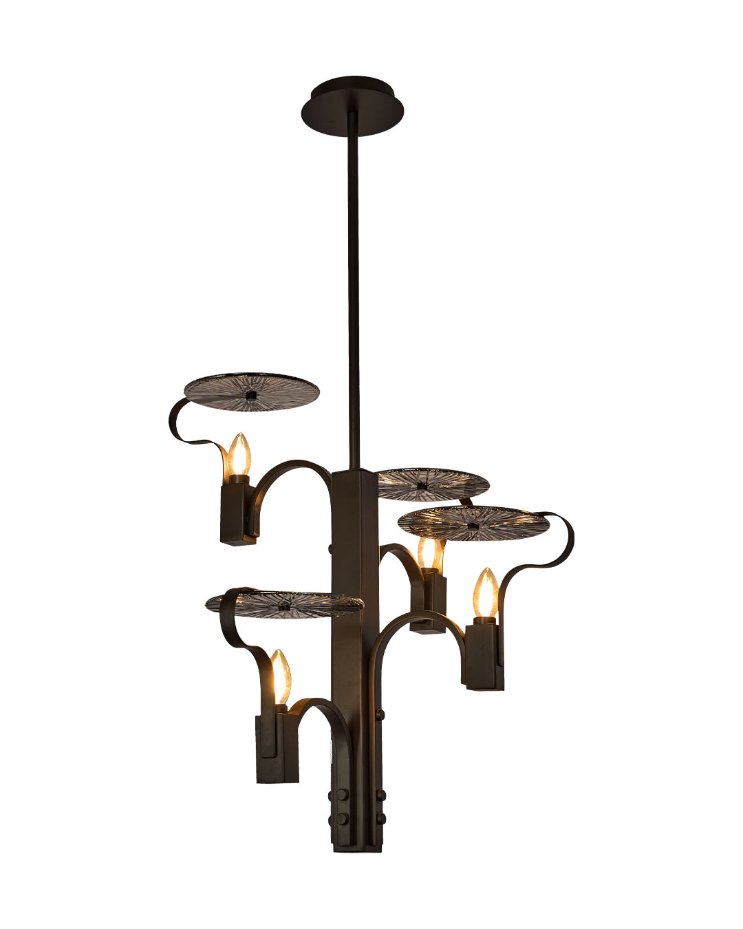 Iron Crest Chandelier